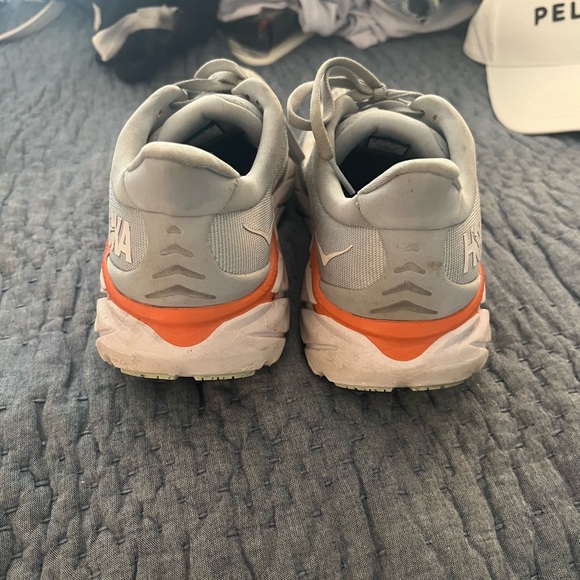 Hoka One One Gray Athletic Running Shoes with Cushioned Midsole - Picture 4 of 7